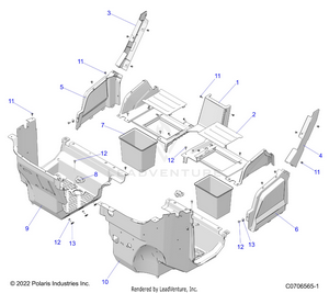 Body, Front Closeoff And Floor - G23gmk99a/99b (c0706565-1) Schematic