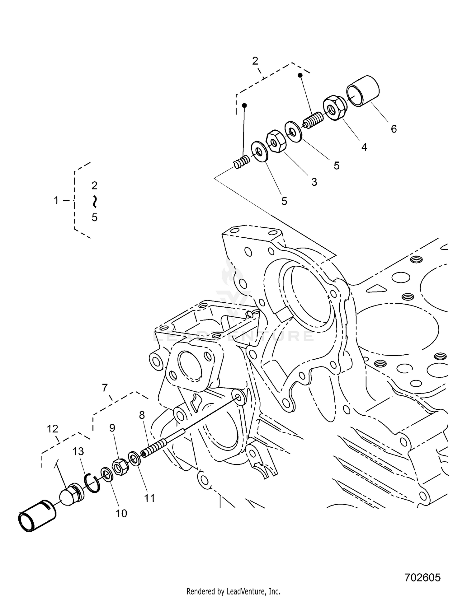 ENGINE, IDLE APPARATUS - R26RRED4DB (702605)