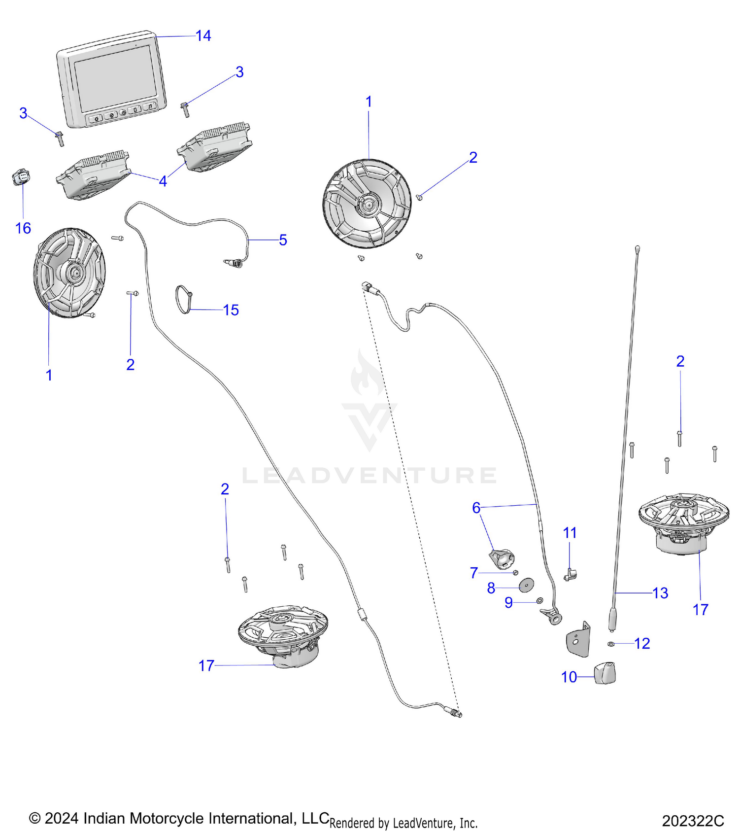 ELECTRICAL, AUDIO SYSTEM, PREMIUM - N26LC6SS ALL OPTIONS (202322C)