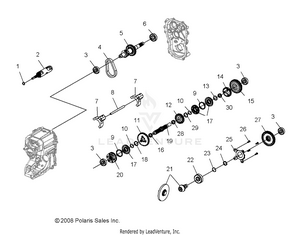Drive Train, Main Gearcase Internal - A09cl76aa (49atvtransintl096x6) Schematic