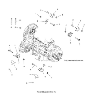Engine, Transmission Mounting & Long Block - A15sxe85as/am/a85aa/ac/aj (49atvenginemtg15850sp) Schematic