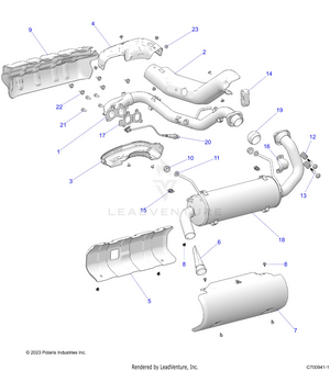 Engine, Exhaust System - R24t6a99a1/b1 T6ead/bd/am/bm/a9/b9 (c700941-1) Schematic