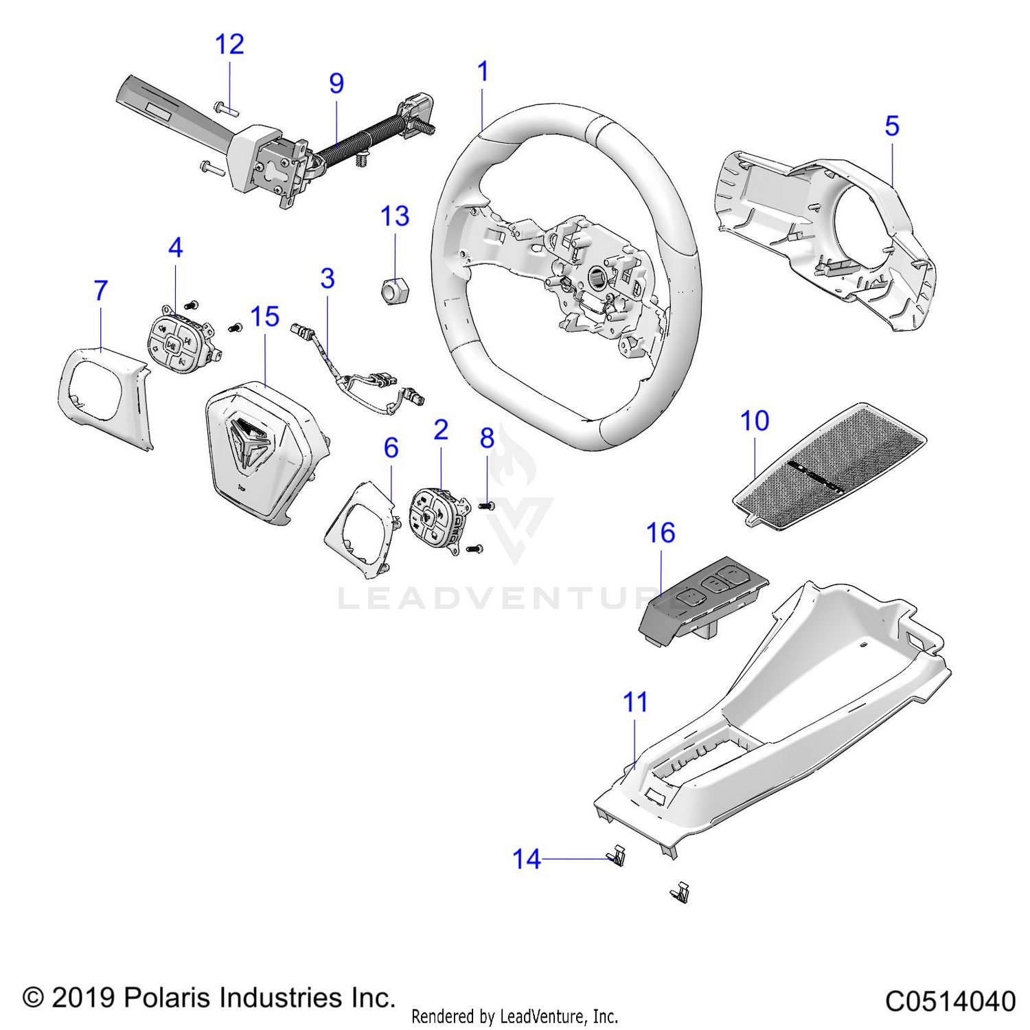 CONTROLS, HAND CONTROLS (S/SL/SP MODELS) - T21AAPHD/SHD/THD (C0514040)