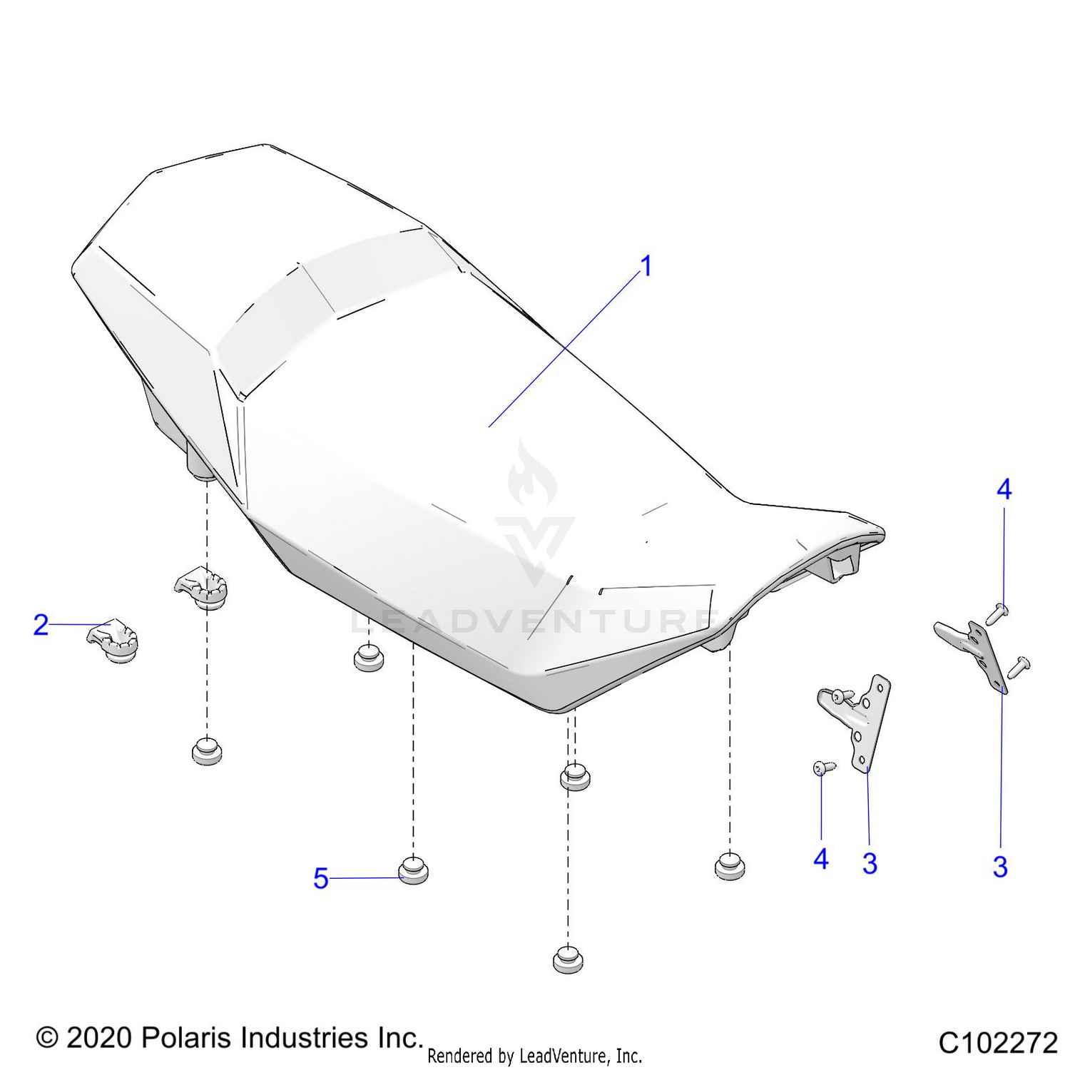 BODY, SEAT - A26SGE95PB (C102272)