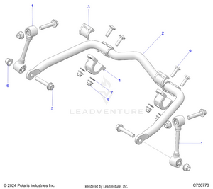 Suspension, Front Stabilizer Bar - Z25x4e92a4/b4 (c750773) Schematic