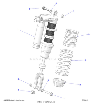 Suspension, Front Shock Mounting - Z24rmd2kah/al/bh/bl (c703257) Schematic