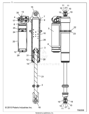 Suspension, Front Shock - Z15vde99fv (700208) Schematic
