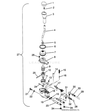 Shift Linkage Assembly 6x6 300 W948730 (4926792679c014) Schematic