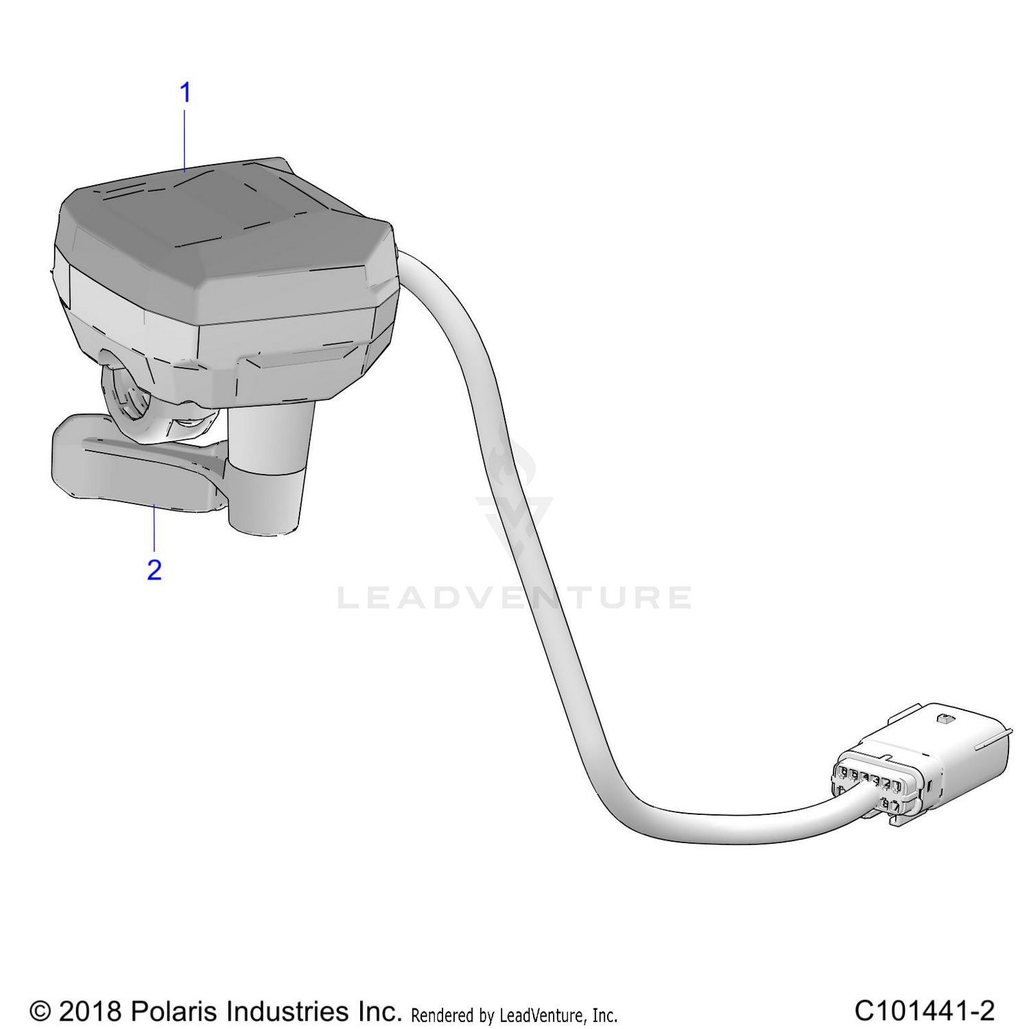 STEERING, CONTROLS, THROTTLE ASM - A26SHY57AL/AS (C101441-2)