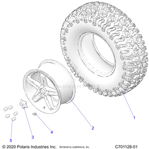 Wheels, Front/rear - Z24rmd2kah/al/bh/bl (c701128-01) Schematic