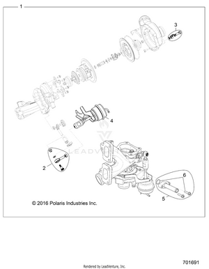 Engine, Turbo Charger -  Z20pal92ag/ap/bg/bp/lg/g92ag/ap/lg (701691) Schematic