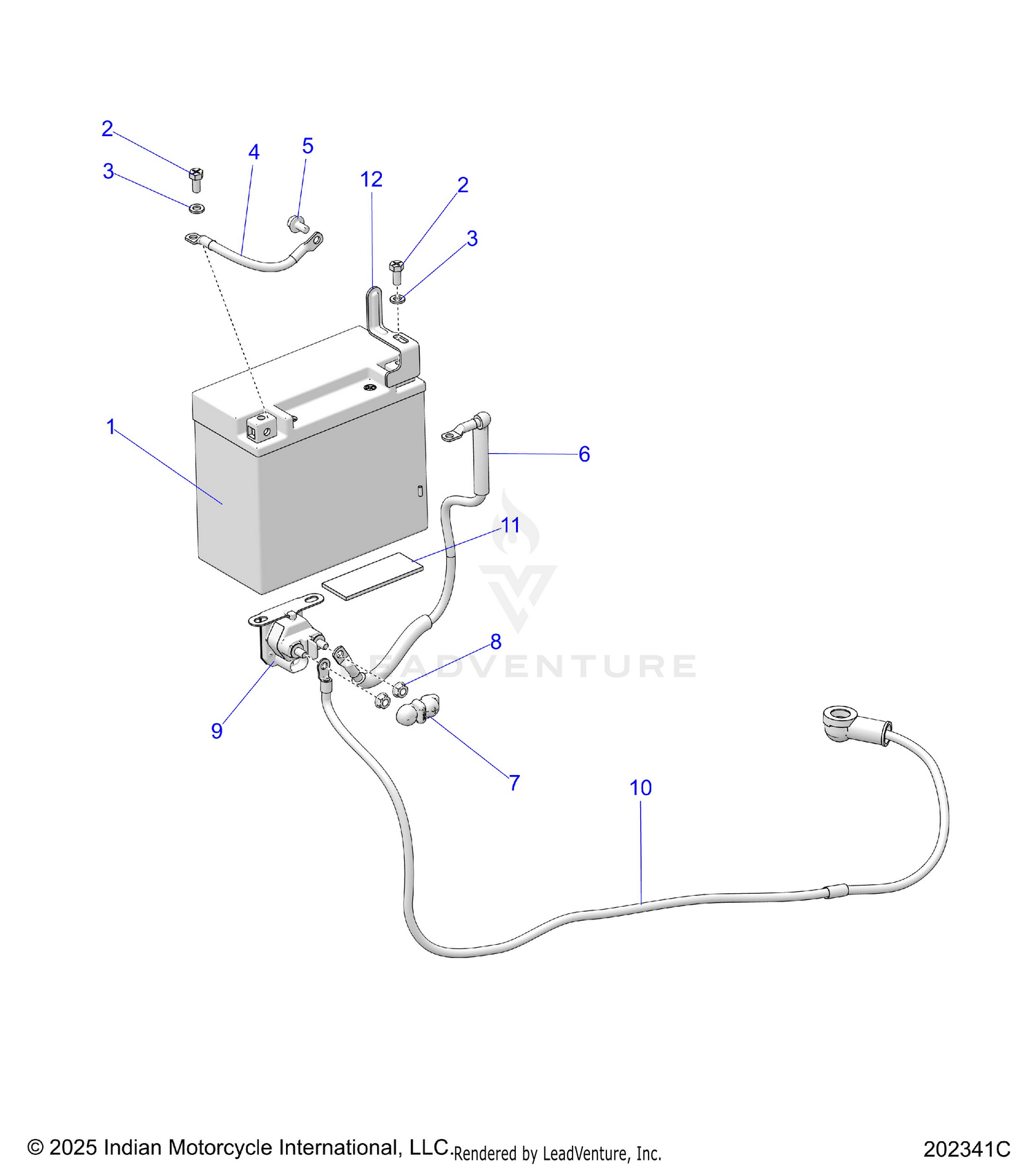 ELECTRICAL, BATTERY AND CABLES - N26SBD77/SBF77 (202341C)