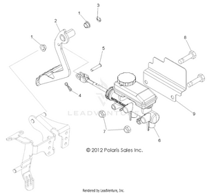 Brakes, Pedal And Master Cylinder - Z14vh76ac/ad/eai/eak/eaj/eal/eaw (49rgrbrakefoot13rzr) Schematic