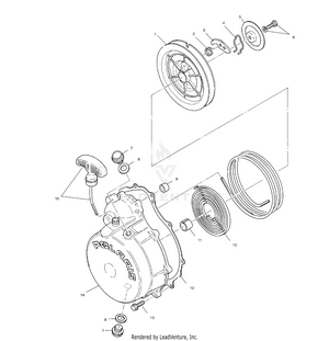 Recoil Starter - A01ch50ad (4960026002d009) Schematic