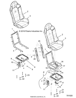 Body, Seat Asm. And Slider - R19rhe99nd (701415) Schematic