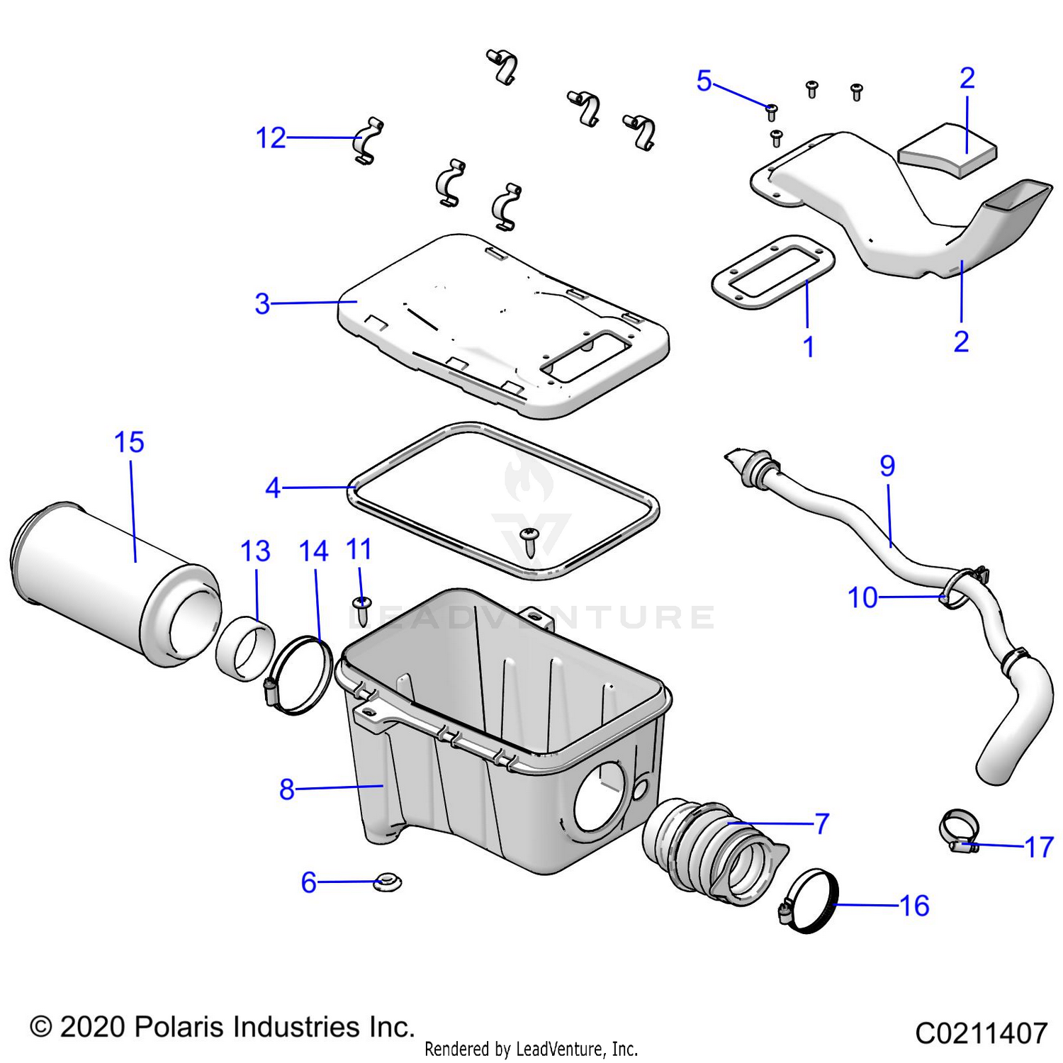 ENGINE, AIR INTAKE SYSTEM - A26SEE57PL (C0211407-1)
