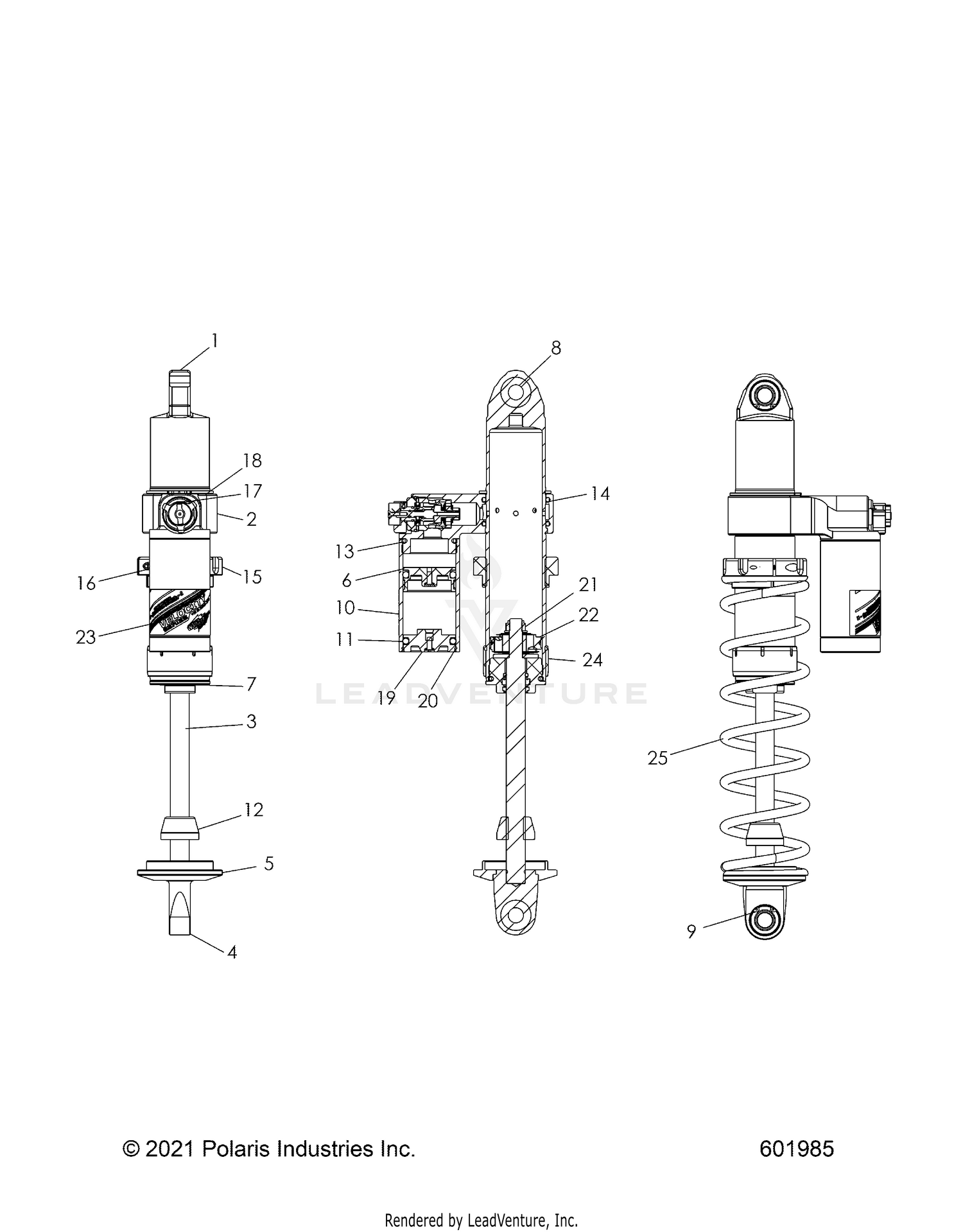 SUSPENSION, SHOCK, IFS - S26TKL9BS (601983)
