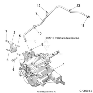 Drive Train, Main Gearcase Mounting - Z19vce99am (c700298-3) Schematic
