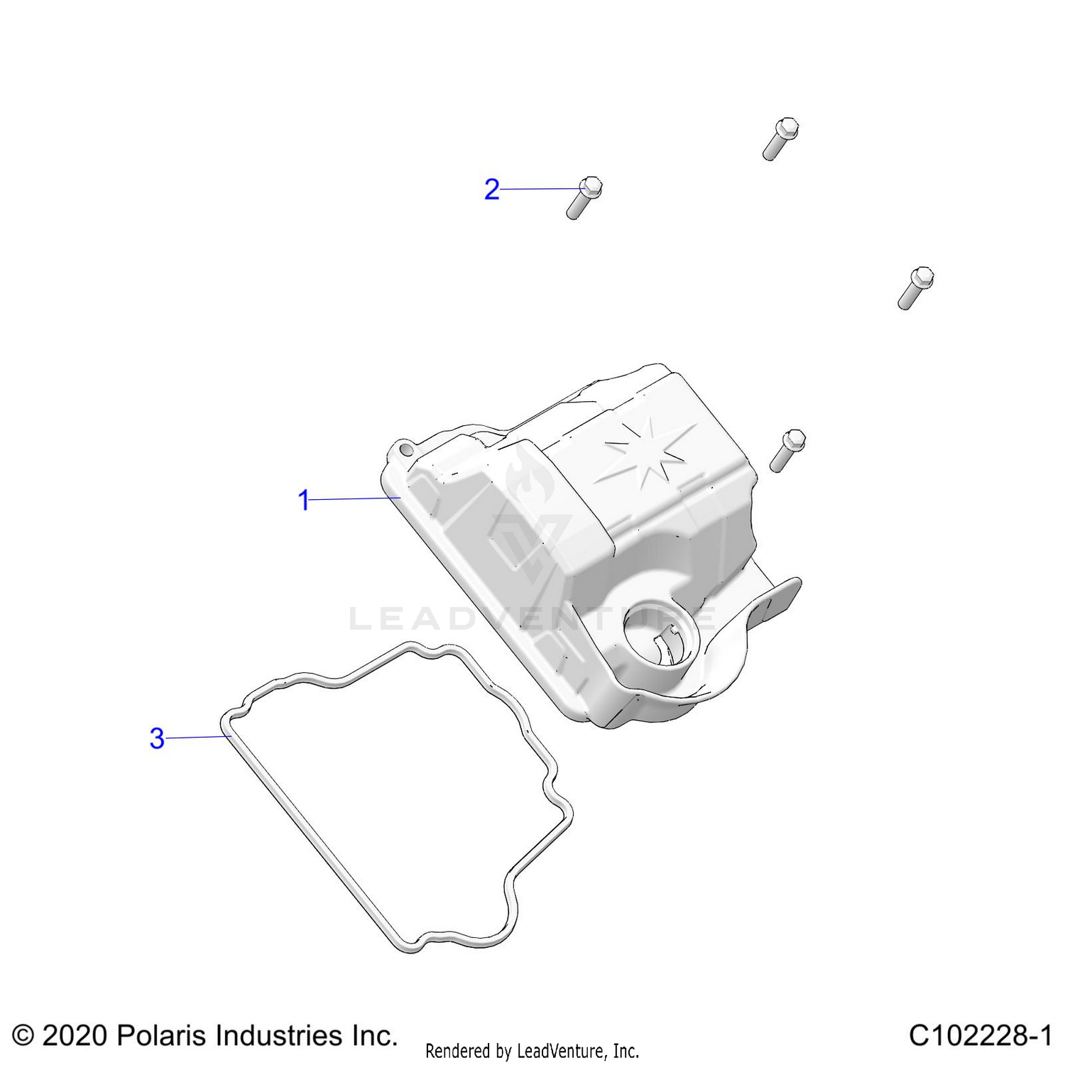 ENGINE, VALVE COVER - A26SEA50B1/B4 (C102228-1)