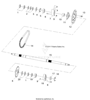 Wheels, Rear Axle - R13va17aa/ab (49rgraxle12rzr170) Schematic