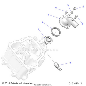 Engine, Thermostat And Cover - A19sea50b1/b7/see50b7/b3/seg50b4 [c101422-12] Schematic