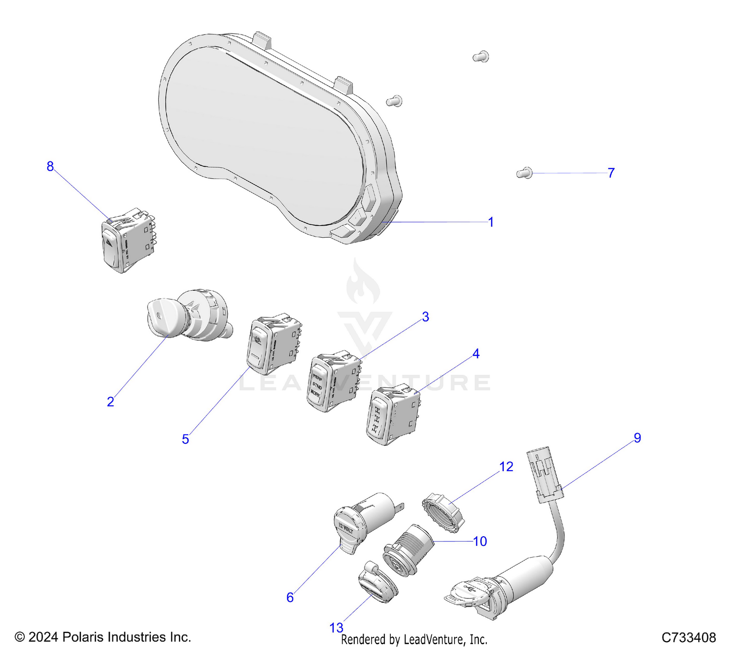 ELECTRICAL, DASH INSTRUMENTS - R26RRE99CN/C9/EN/E9 (C733408)