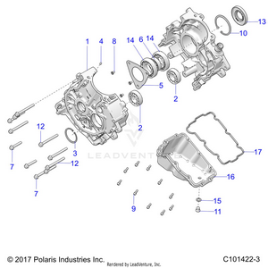 Engine, Crankcase - A20sea50a1/a5/ca1/ca5 (c101422-3) Schematic