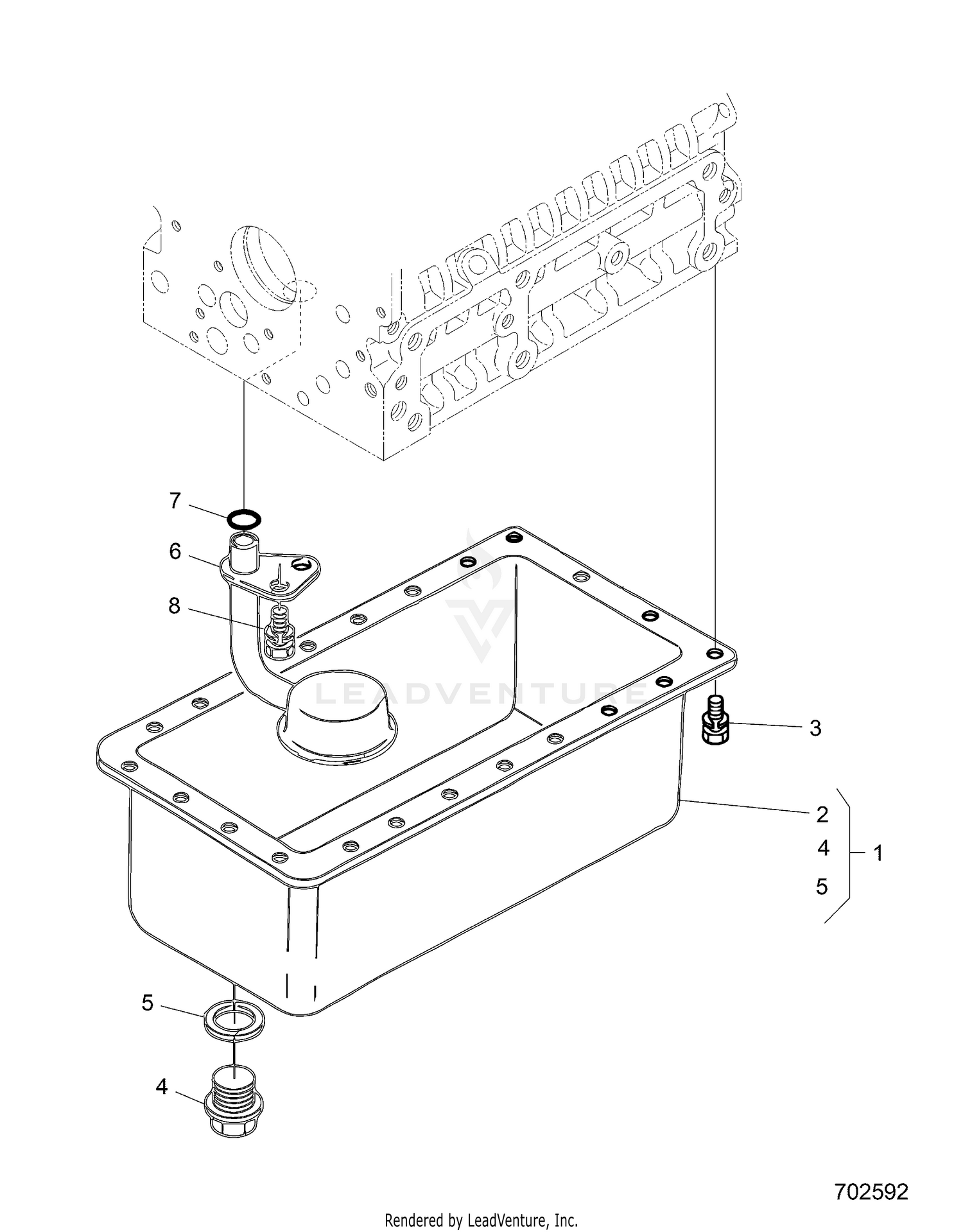 ENGINE, PAN, OIL - R26RRED4DB (702592)