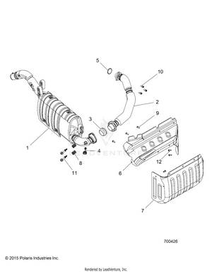 Engine, Exhaust System - R16rva57a1/b1/e57a9/b9 (700426) Schematic