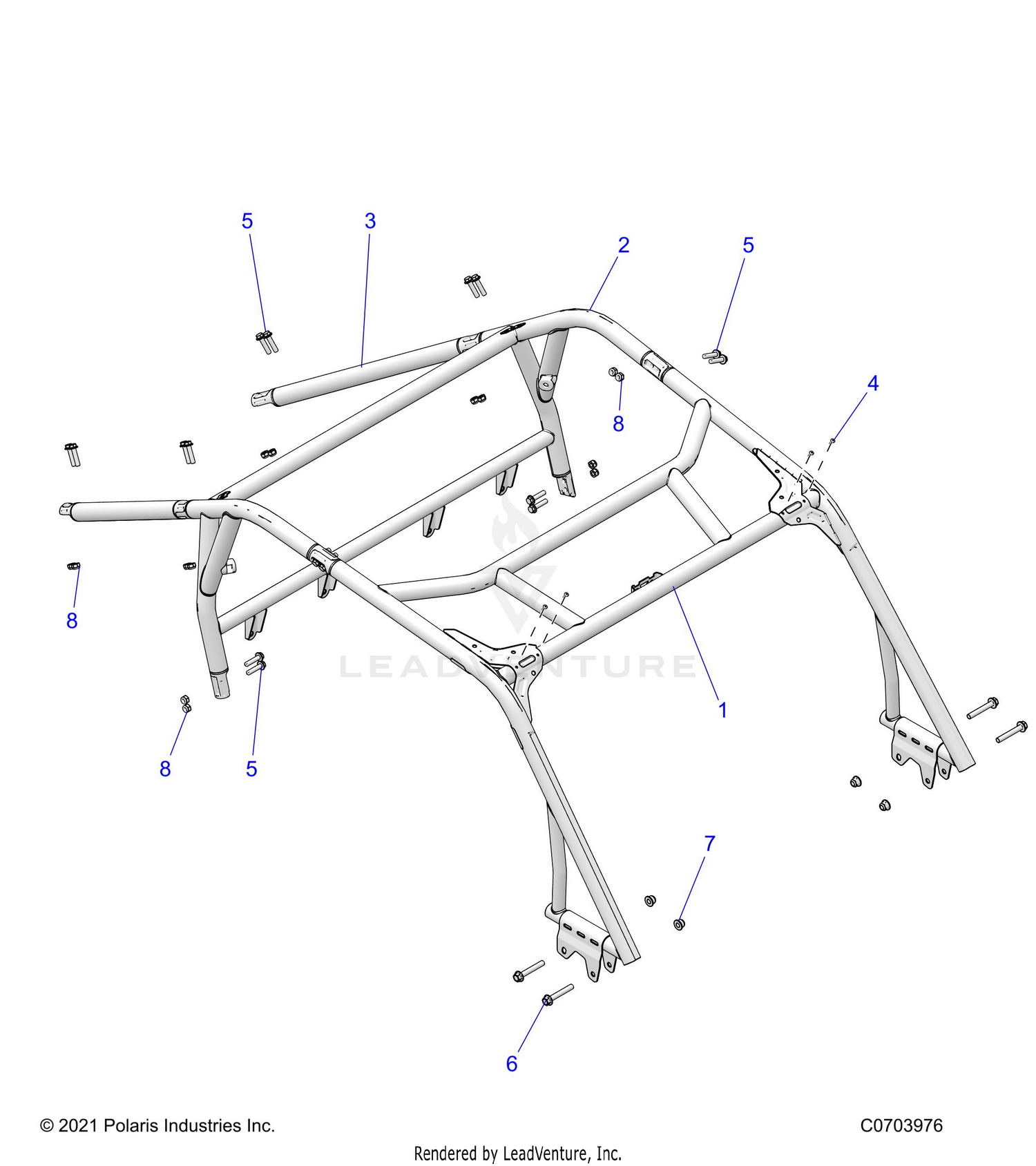 CHASSIS, CAB FRAME - Z26NET99A4/B4/A6/B6 (C0703976)