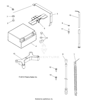 Electrical, Battery - A14zn8efp (49atvbattery14sp850f) Schematic
