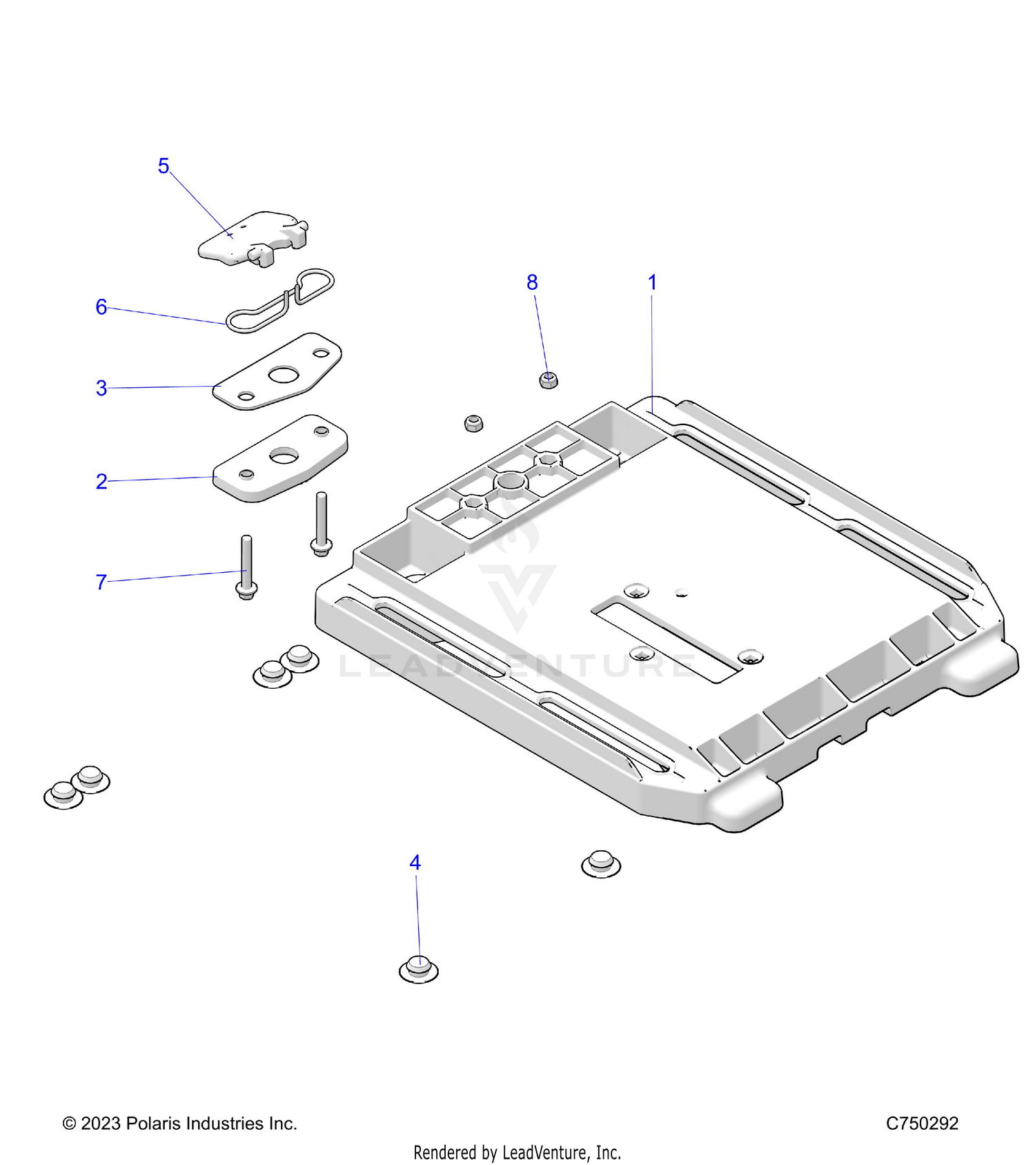 BODY, SEAT BASE - Z26ASE99P5 (C750292)