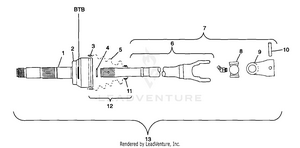 Cv Joint - Btb - W98ch50a(c)(d)(e)(f) (4950135013b004) Schematic