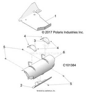 Engine, Exhaust System, Shields - A18daa50b7 [c101384] Schematic