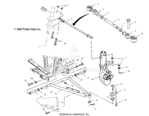 A-arm/strut Mounting - A10ch46ca (4964376437b013) Schematic