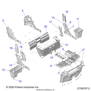 Body, Floor And Rocker - R22t6a99a1/b1 (c700707-2) Schematic