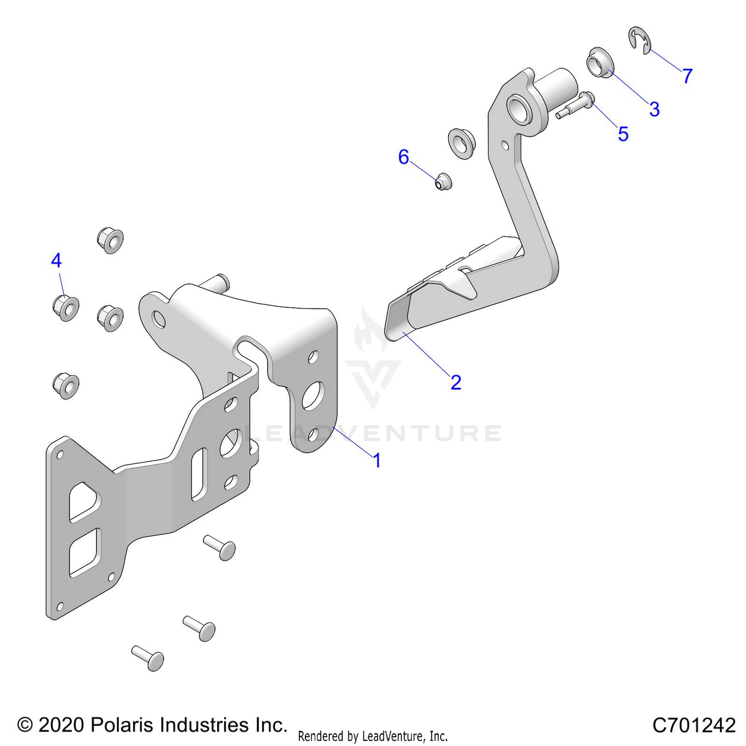 BRAKES, PEDAL - R26RRU99FP (C701242)