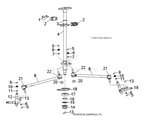 Steering, Steering Post And Tie Rod Asm. - A09fa09aa/ab (49atvsteering09otlw90) Schematic