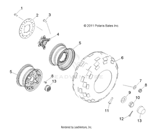Wheels, Front - R14rh76aa/76ac/7eaz (49rgrwheelfrt12500) Schematic