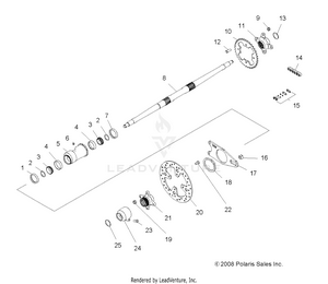 Drive Train, Rear Axle And Housing - A10gj52aa (49atvaxle09out450) Schematic