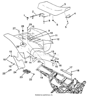 Rear Cab Sport 400l W97ba38c And Trail Blazer W97ba25c (4940124012a006) Schematic