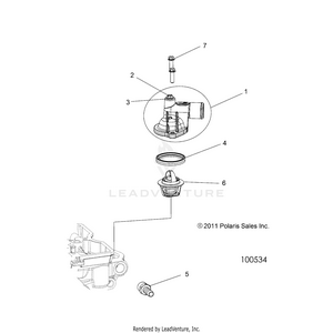 Engine, Thermostat And Cover - A18daa50b7 (100534) Schematic