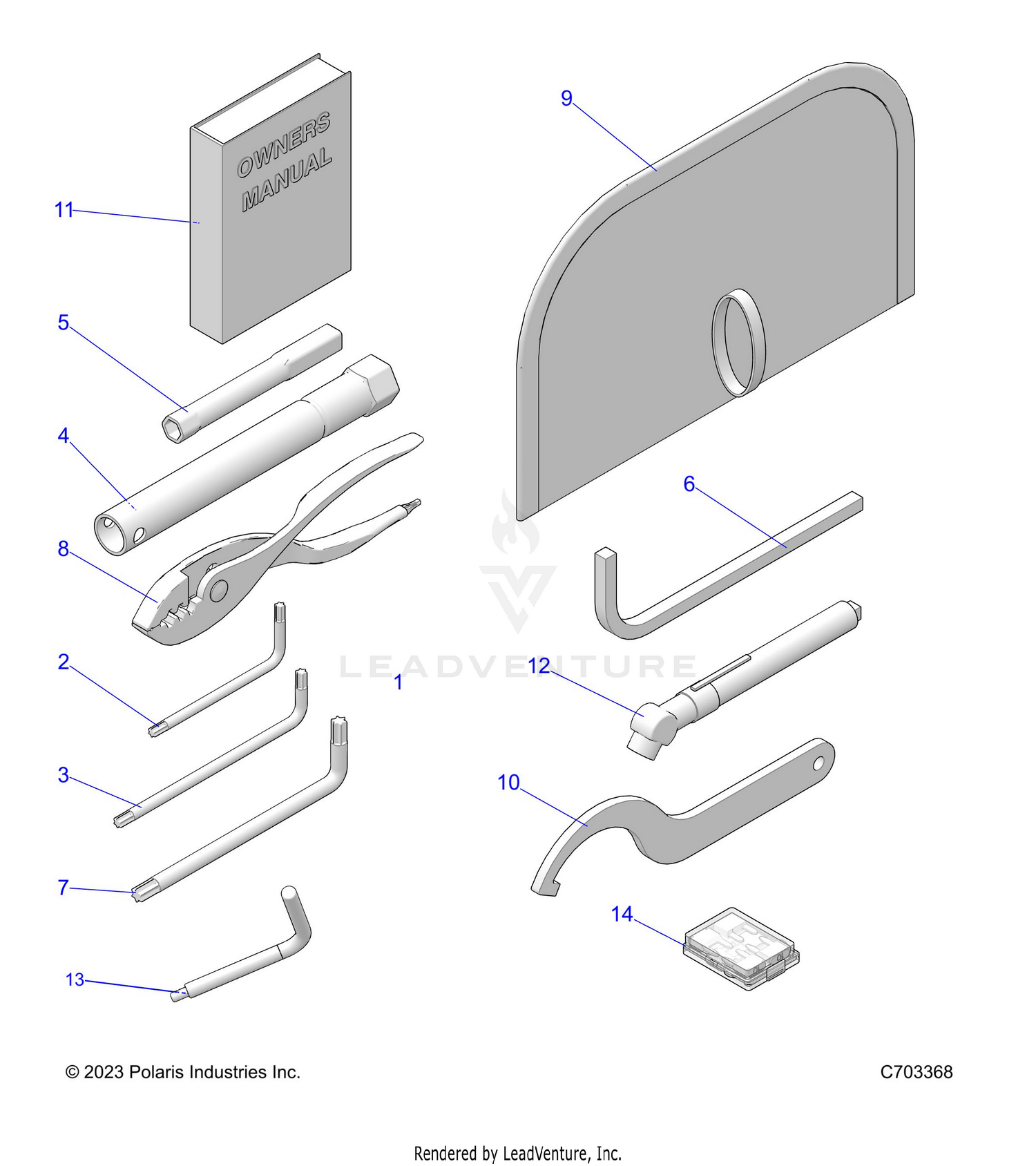 REFERENCE, OWNERS MANUAL AND TOOL KIT - Z26NEE99C4 (C703368)