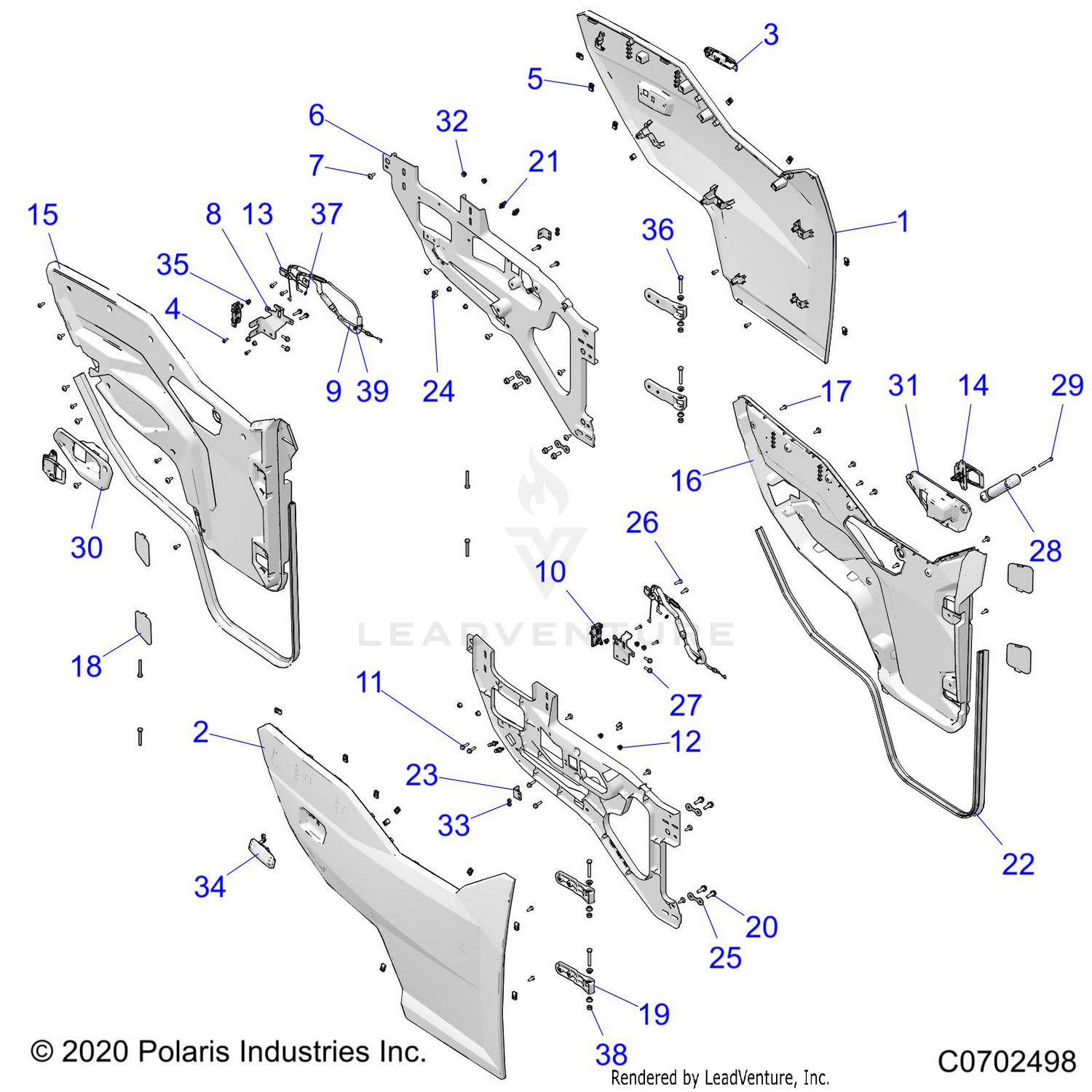 BODY, DOORS, FRONT - G22GMJ99AC/AJ/BC/BJ (C0702498)