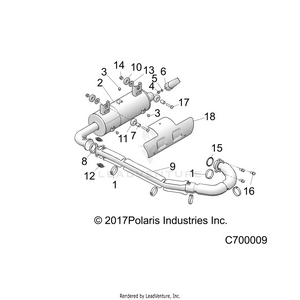 Engine, Exhaust System - R20cca57a1/a7/b1/b7 (c700009) Schematic