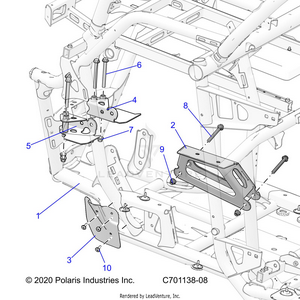 Chassis, Engine And Rear Driveline Mounting - Z24rmd2kah/al/bh/bl (c701138-08) Schematic