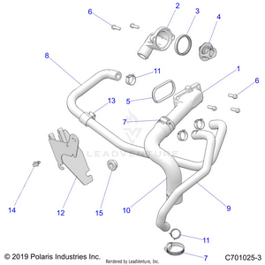 Engine, Cooling, Thermostat And Bypass - Z24ase87a5 (c701025-3) Schematic