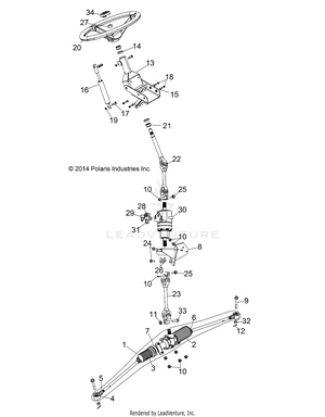 Steering - R141d9jda/2d9jda (49brutussteer13) Schematic