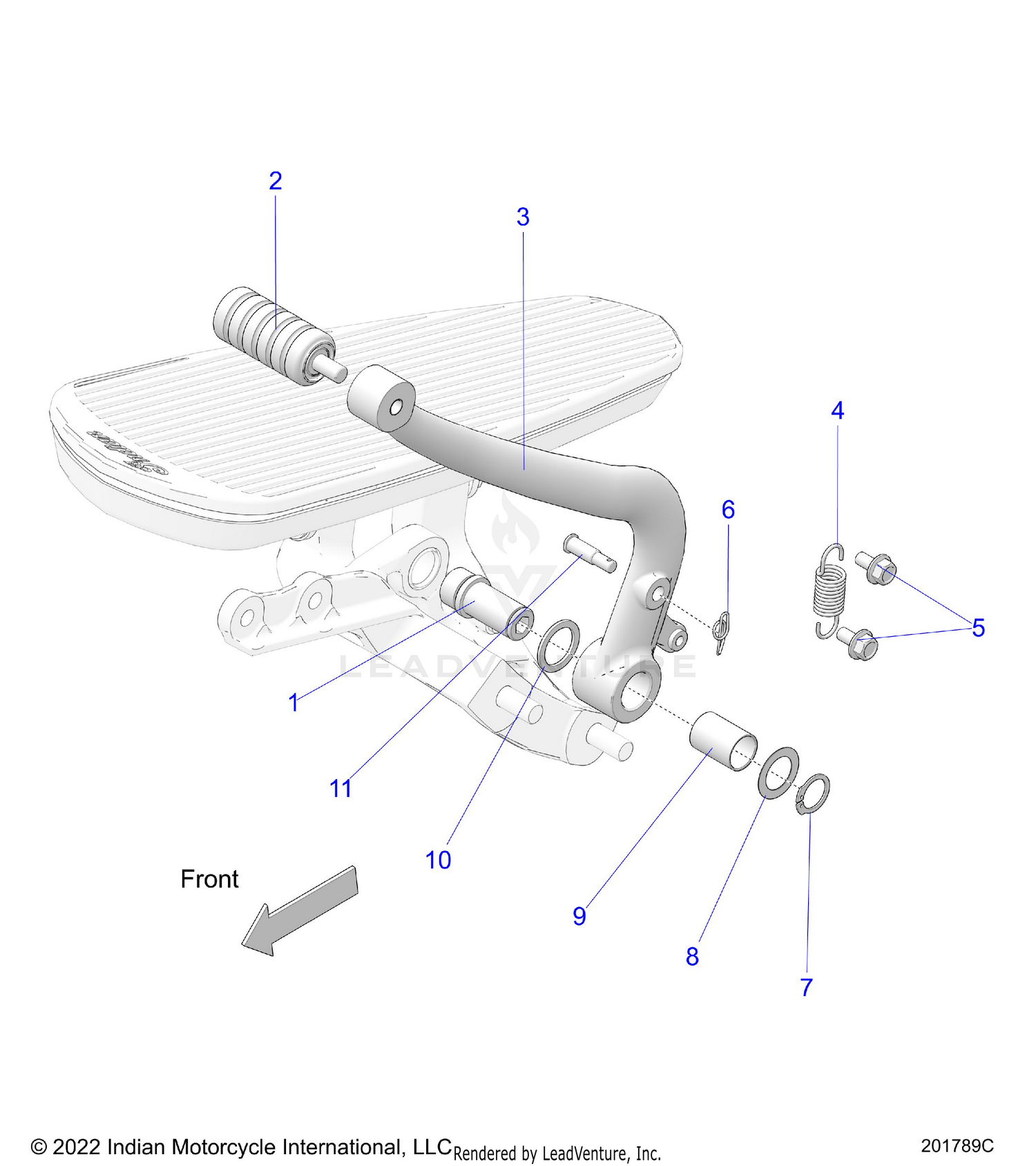 BRAKES, BRAKE PEDAL ASM. - N26DBDBH/DBGBH ALL OPTIONS (201789C)