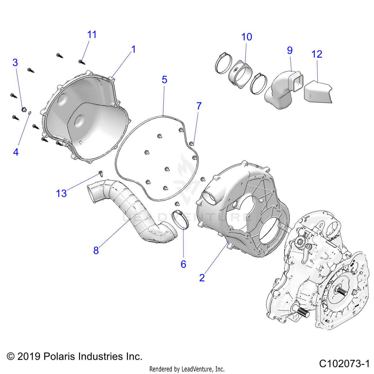 BODY, CLUTCH COVER - A26SLZ95AF (C102073-1)